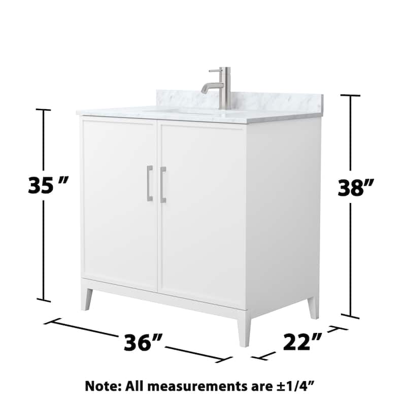 Elan 36-inch Single Vanity, Marble Top