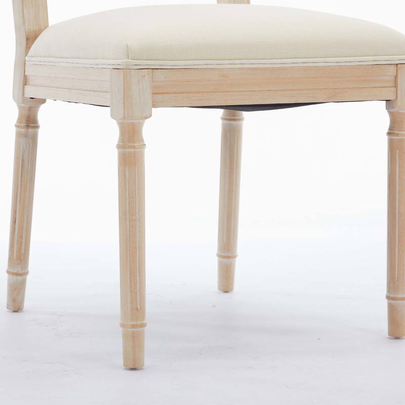 Upholstered Wooden Chairs Set of 2