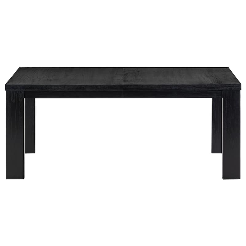 SAFAVIEH Couture Desmond Extendable Wood Dining Table - 90"W x 41"D x 30"H - Black