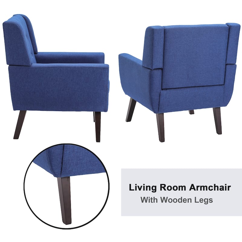 Arm Chair Morden Linen Upholstered Accent Chair Living Room Chair