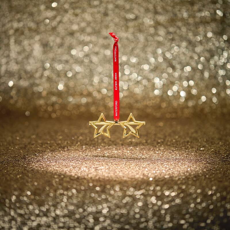 Waterford Elton John Golden Star Glasses Ornament