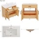 preview thumbnail 13 of 18, 36"Freestanding Bathroom Vanity with Ceramic Sink