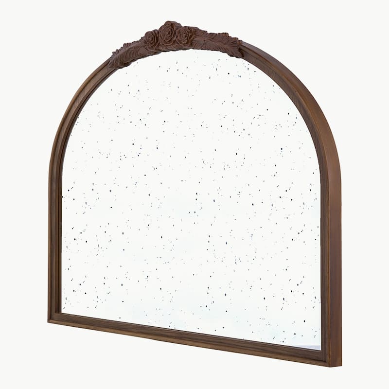 40" x 30" Hand Carved Rose Antique Mirror Frame
