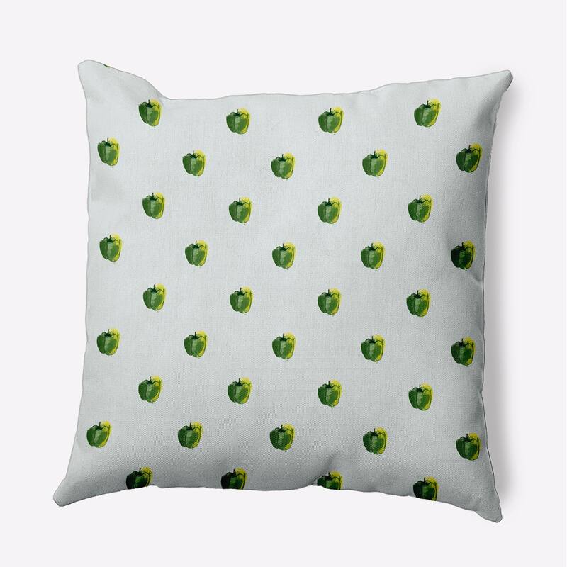 Peppers Pattern Decorative Throw Pillow - Pale Green - 20" x 20"