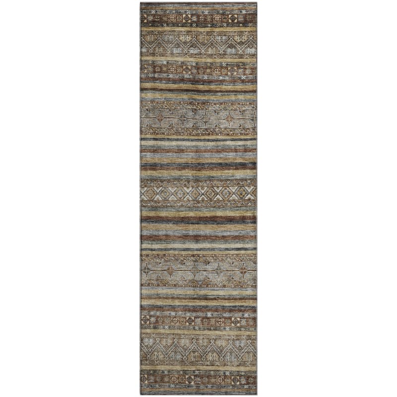 Premium Washable Super Soft Boho Stripes Mayfield Rug