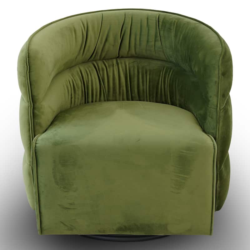 GDFStudio - Walden Modern Mid-Century Velvet 360° Swivel Chair