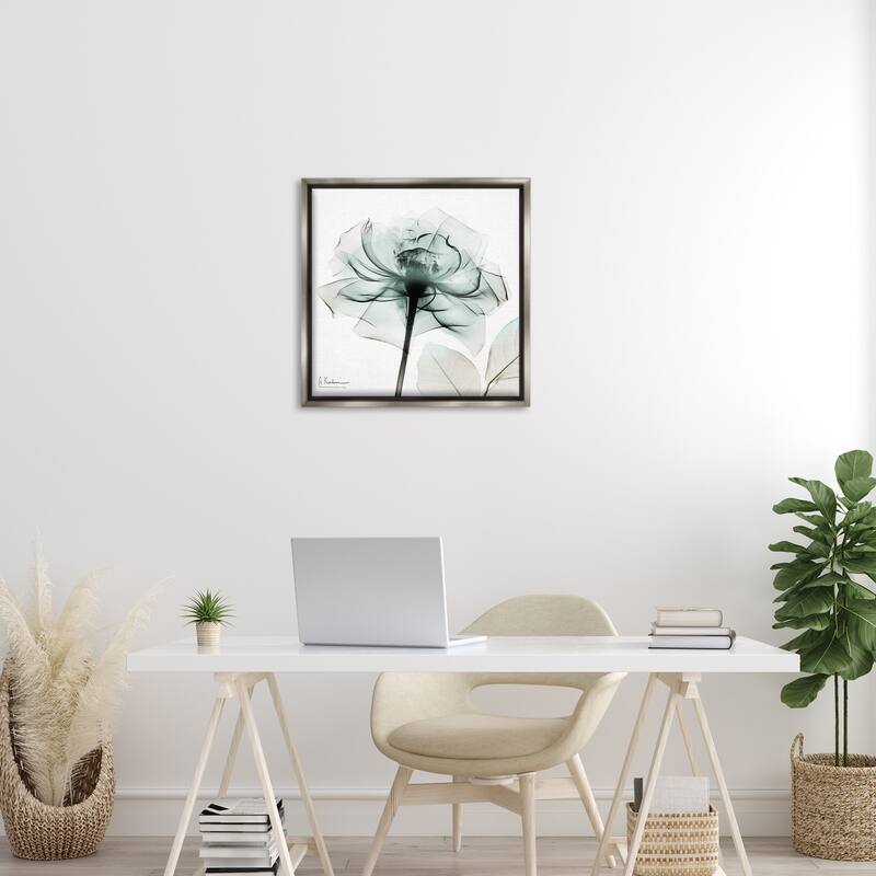 Stupell Transparent Flower Blossom Framed Floater Canvas Wall Art Design By Albert Koetsier