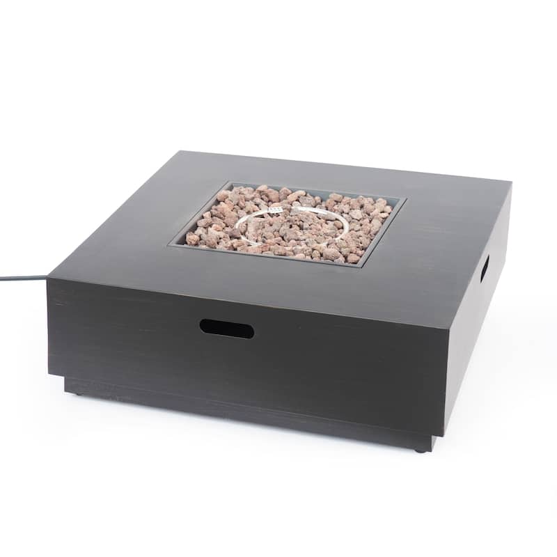 Wellington Outdoor 50,000 BTU Square Fire Pit (No Tank Holder) by Christopher Knight Home