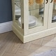 preview thumbnail 12 of 27, Lighted Tall Bookshelf Display Cabinet Curio Cabinet with Glass Door