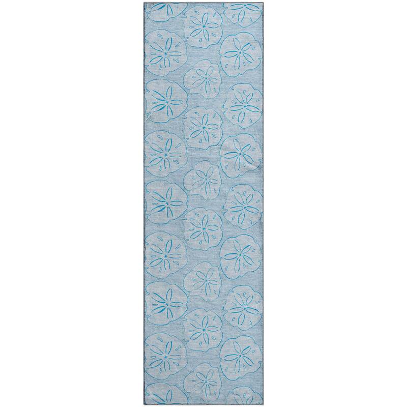 Premium Washable Super Soft Coastal Seashell Imprints Mayfield Rug