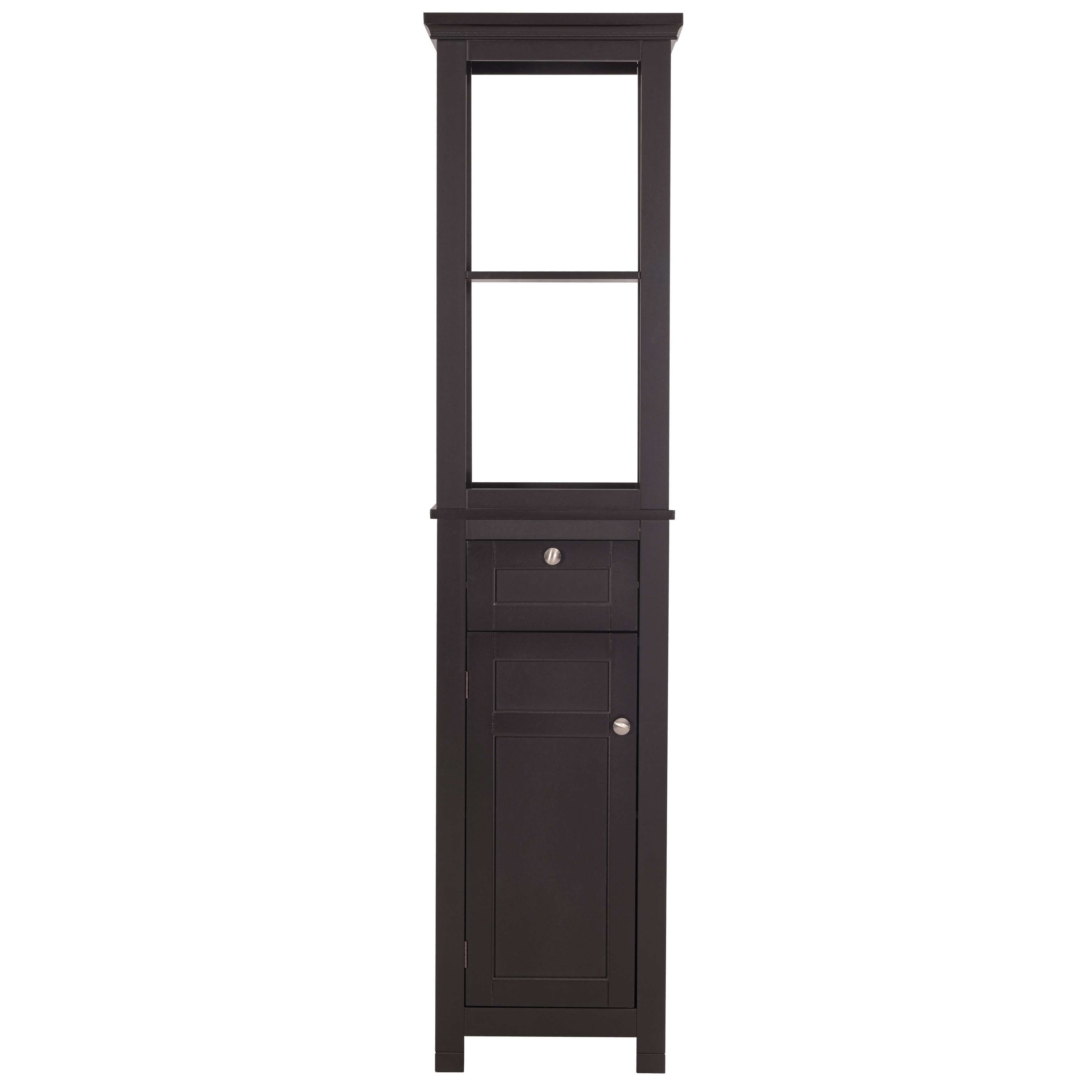 Tall skinny outlet black cabinet