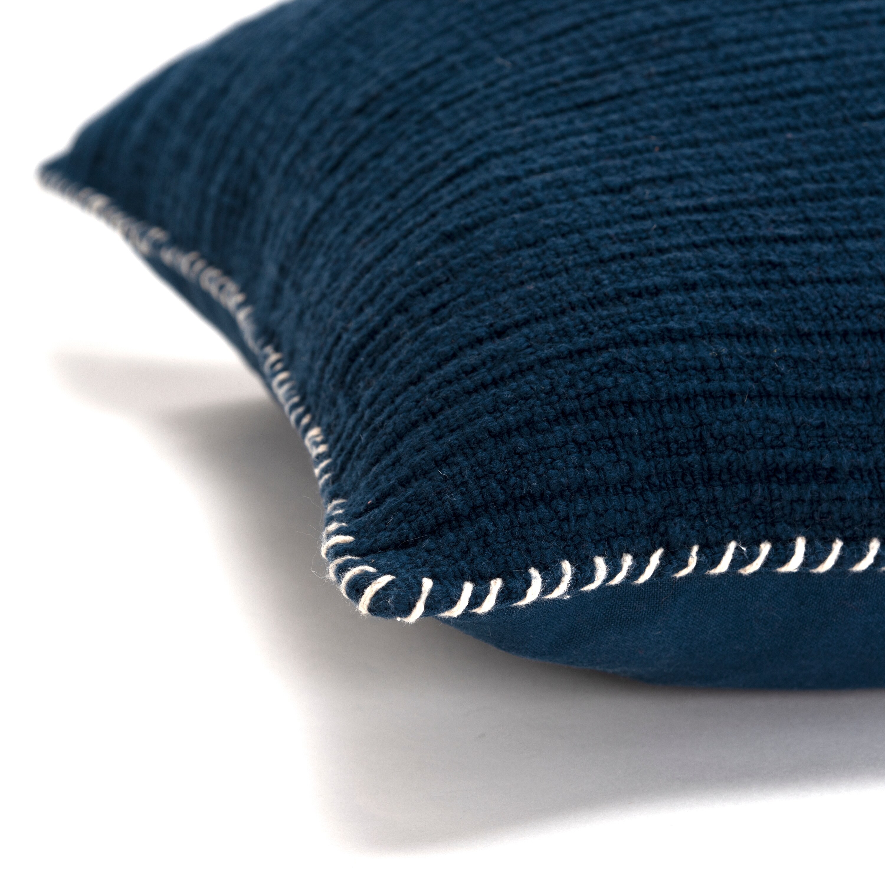 Rizzy Home Textured Stripe Woven Solid Throw Pillow Cover - Picture 18 of 28