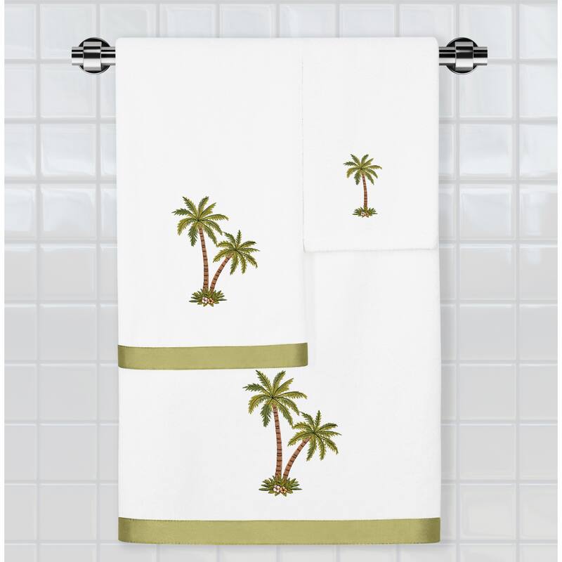 Authentic Hotel and Spa Turkish Cotton Palmera 3 PC Towel Set - White - 3-Piece