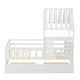 preview thumbnail 8 of 16, Twin Size House Bed w/ 2 Storage Drawers & Guardrails, Playhouse Bed w/ Roof and Window, Wooden Bed for Girls & Boys, White