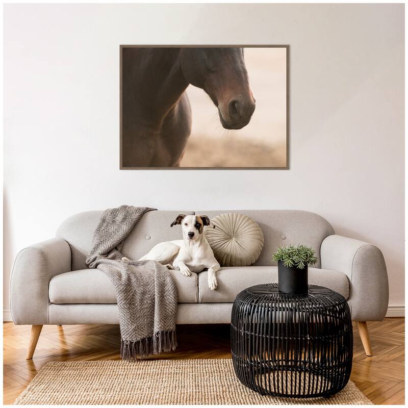 Kate and Laurel Dusty by Crystal Lynn Collins Framed Canvas Wall Art Print