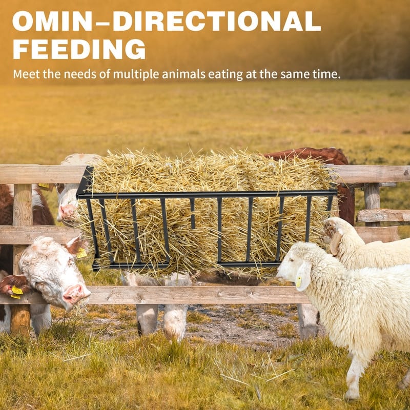 Long Wall Mounted Horse Hay Holder