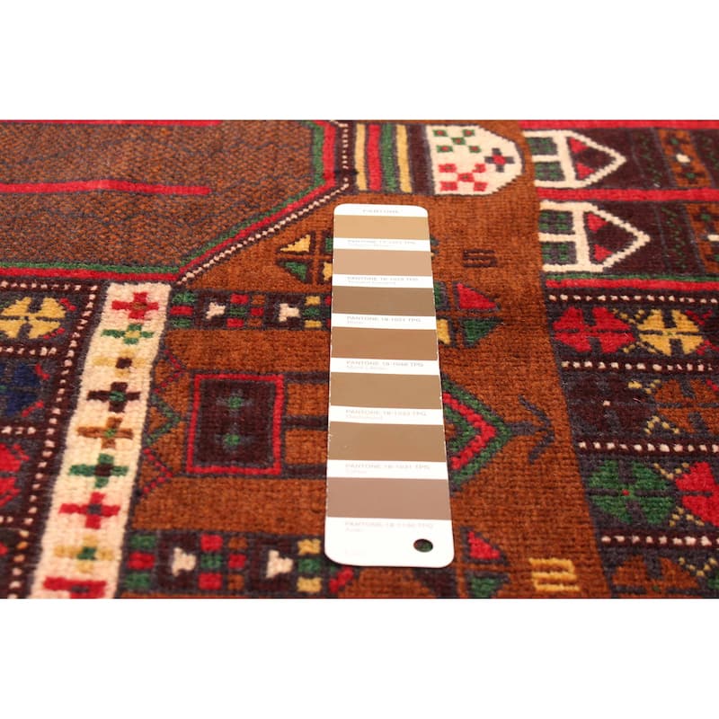 ECARPETGALLERY Hand-knotted Teimani Brown Wool Rug - 3'10 x 7'0