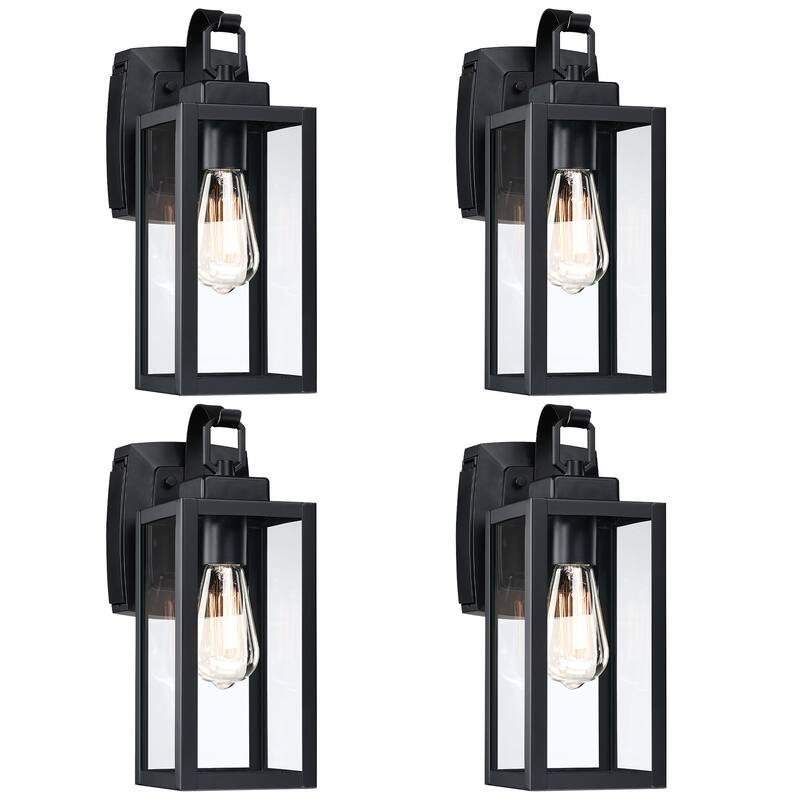 4Pack-1 Light Outdoor Wall Light(GFCI) - 5.04"x8.07"x13.74" - 5.04"x8.07"x13.74"