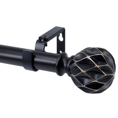 Meriville 1" Diameter Telescoping Single Window Treatment Curtain Rod, Kensington