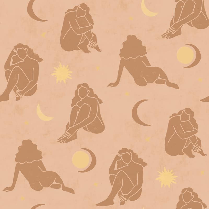 Alja Horvat Blush Nudes Peel & Stick Wallpaper