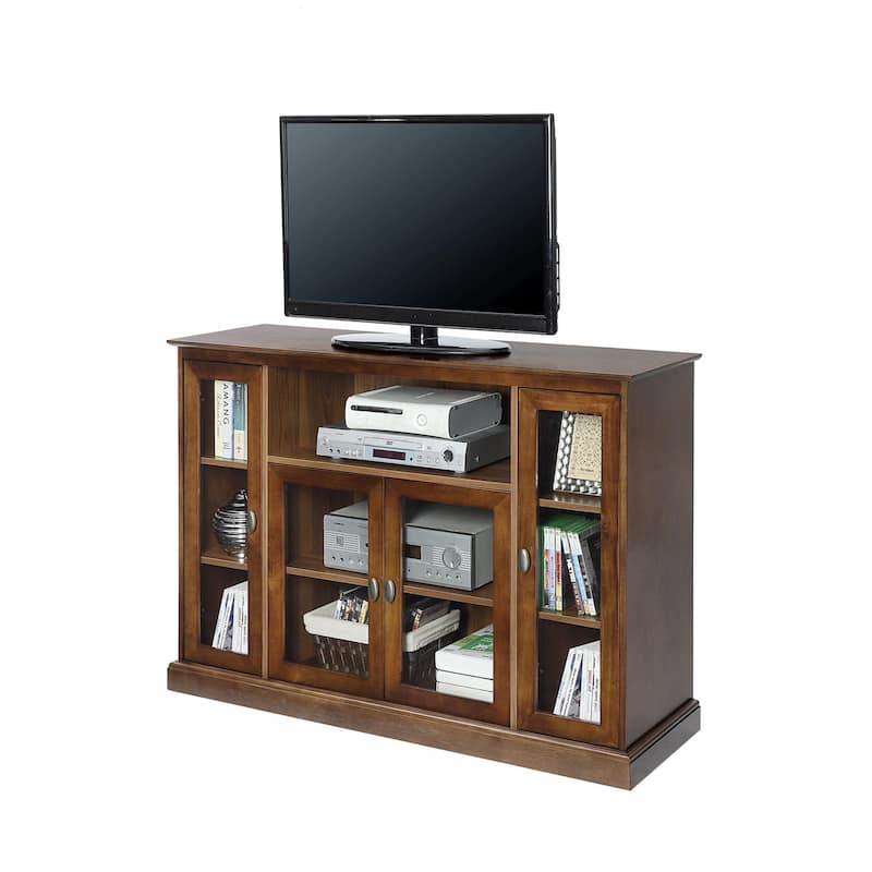 Convenience Concepts Summit Highboy 60" TV Stand with Storage Cabinets and Shelves