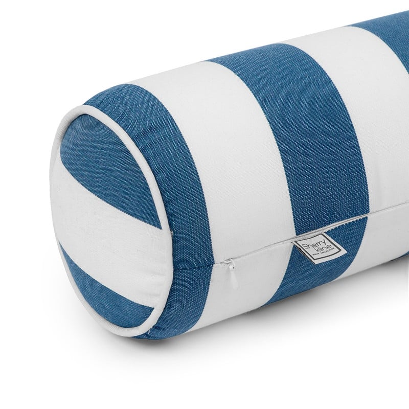 Sherry Kline Indoor/Outdoor Cabana Stripe Set of 2 Neckroll Bolster - N/A
