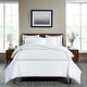 preview thumbnail 27 of 84, Superior 1200 Thread Count Egyptian Cotton Solid or Embroidered Duvet Cover Set White/Taupe - California King