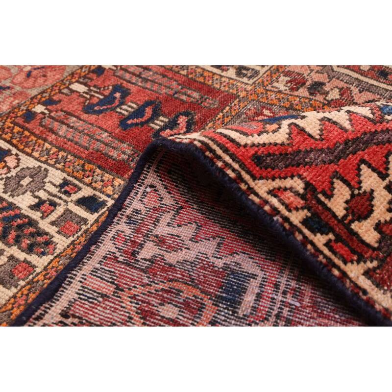 ECARPETGALLERY Hand-knotted Kayseri Vintage Red Wool Rug - 4'7 x 9'6