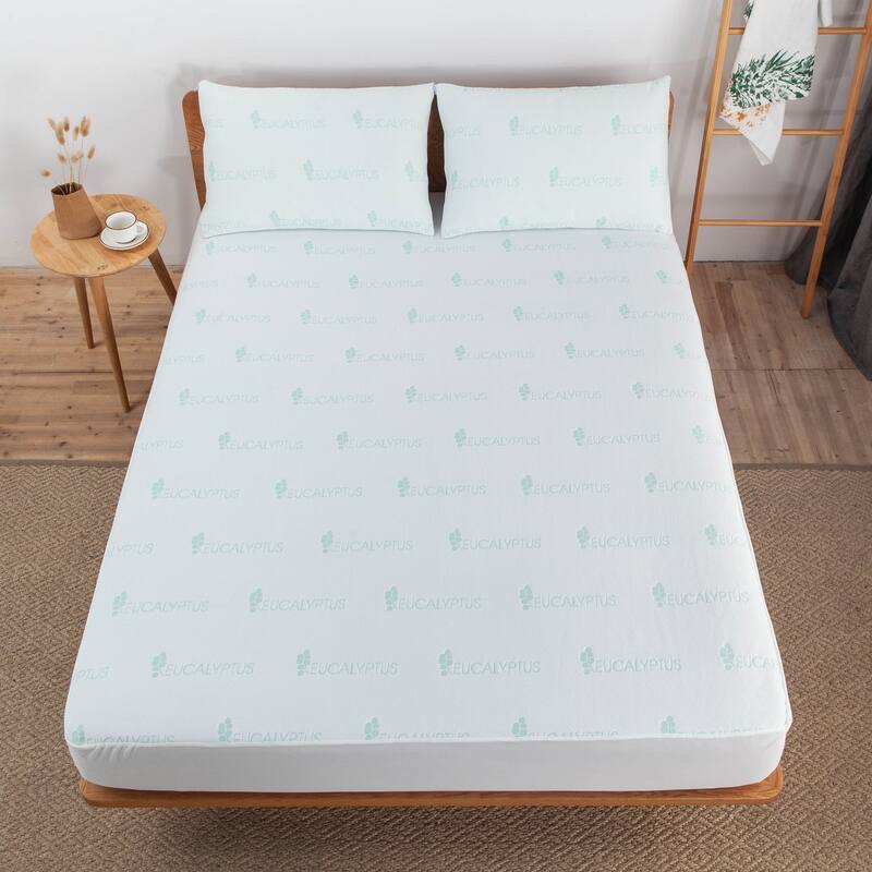 Bibb Home Lavender Infused Scented Hypoallergenic Mattress Pad - Twin XL - White