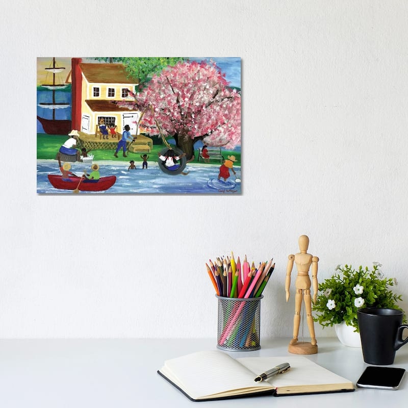 iCanvas "African American Summertime Homestead" by Cheryl Bartley Canvas Print - 8x12x0.75