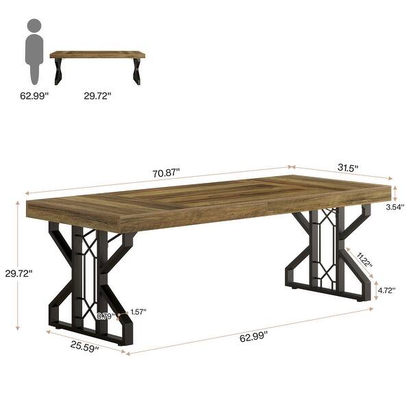 63-Inch Rectangle Dining Table for 6 People - Bed Bath & Beyond - 42861563