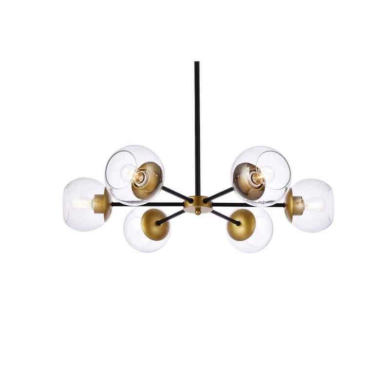 Brooke 30 inch Pendant with Clear Shade - N/A