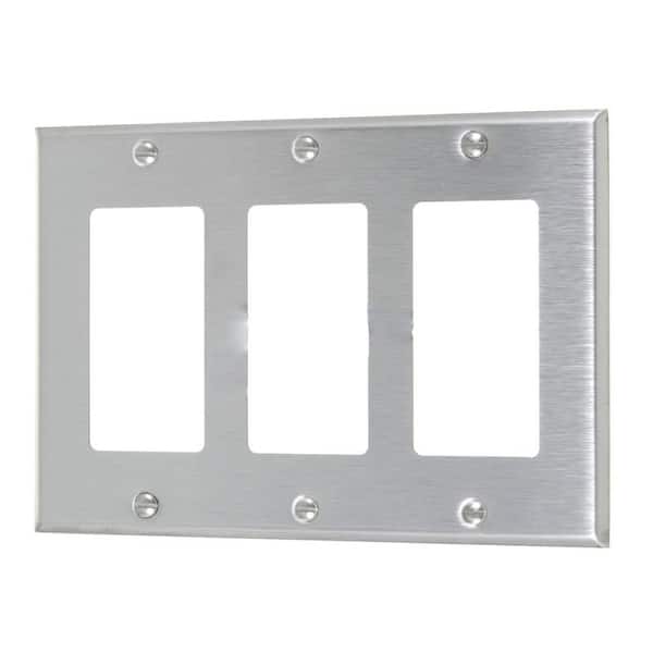 Rectangle Stainless Steel Electrical Switch Plate Stainless Steel