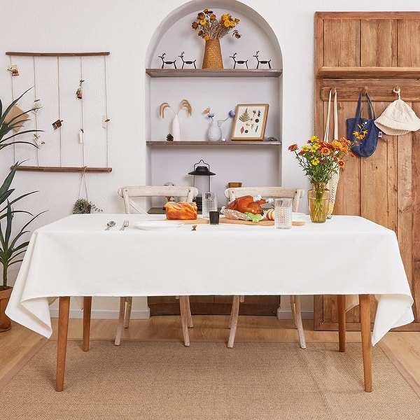 slide 2 of 24, Deconovo Faux Linen Waterproof Tablecloth (1 PC)