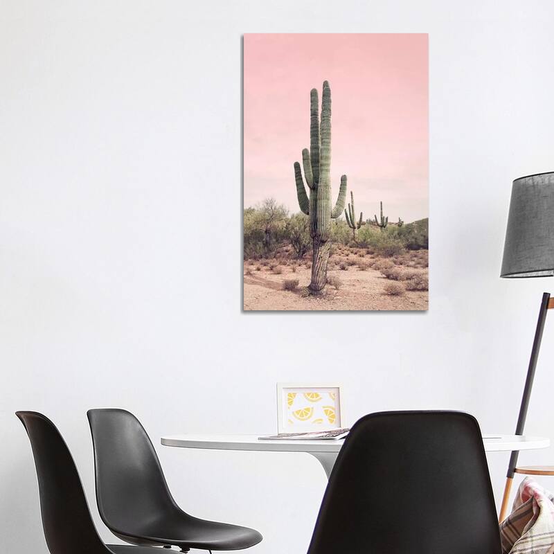 iCanvas "Desert Cactus Blush" by Sisi & Seb Canvas Print - 40x26x1.5