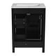 preview thumbnail 55 of 53, GDFStudio - Cielo 24" Bathroom Vanity with Ceramic Sink, 2 Soft Close Drawers, Door & Storage Racks