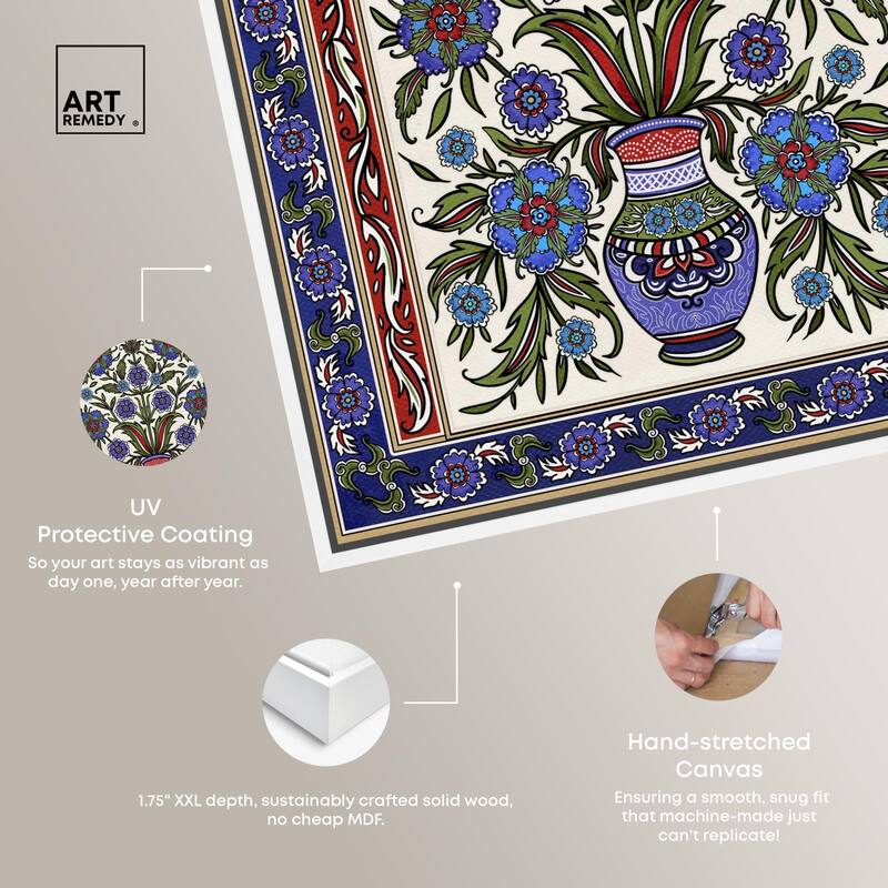Royal Vase Bloom Canvas by Art Remedy