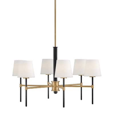 Hinkley Lighting 46954 Saunders 6 Light 30" Wide Chandelier