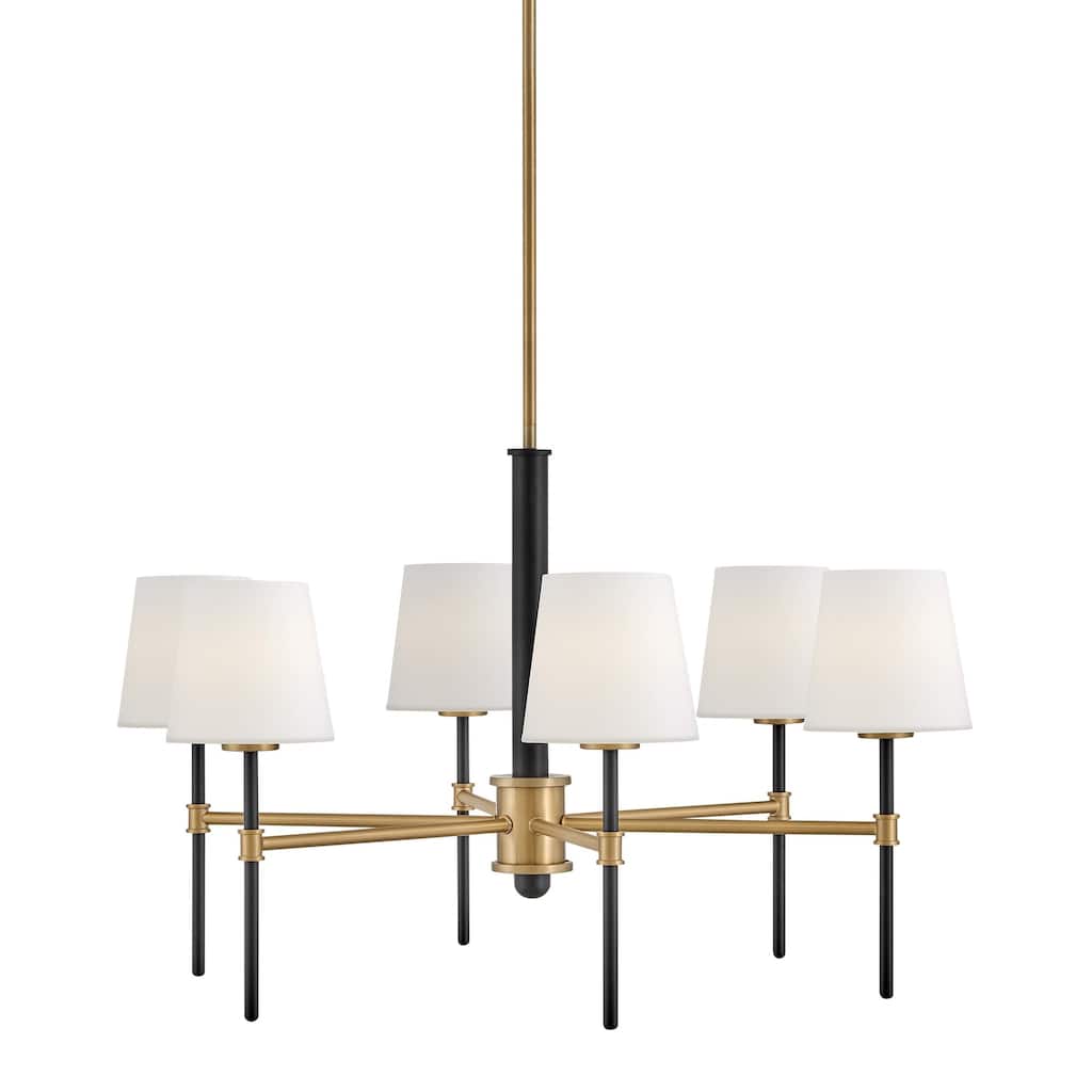 Hinkley Lighting 46954 Saunders 6 Light 30" Wide Chandelier