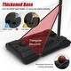 preview thumbnail 6 of 8, Height Adjustable Portable Shatterproof Backboard Basketball Hoop with 2 Nets - 39" x 26" x 10'