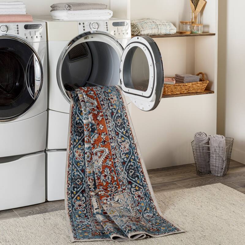Livabliss Dorinda Traditional Washable Machine Washable Area Rug
