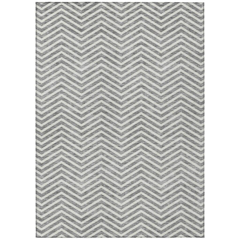 HomeRoots Chevron Transitional Rectangle Outdoor Rug