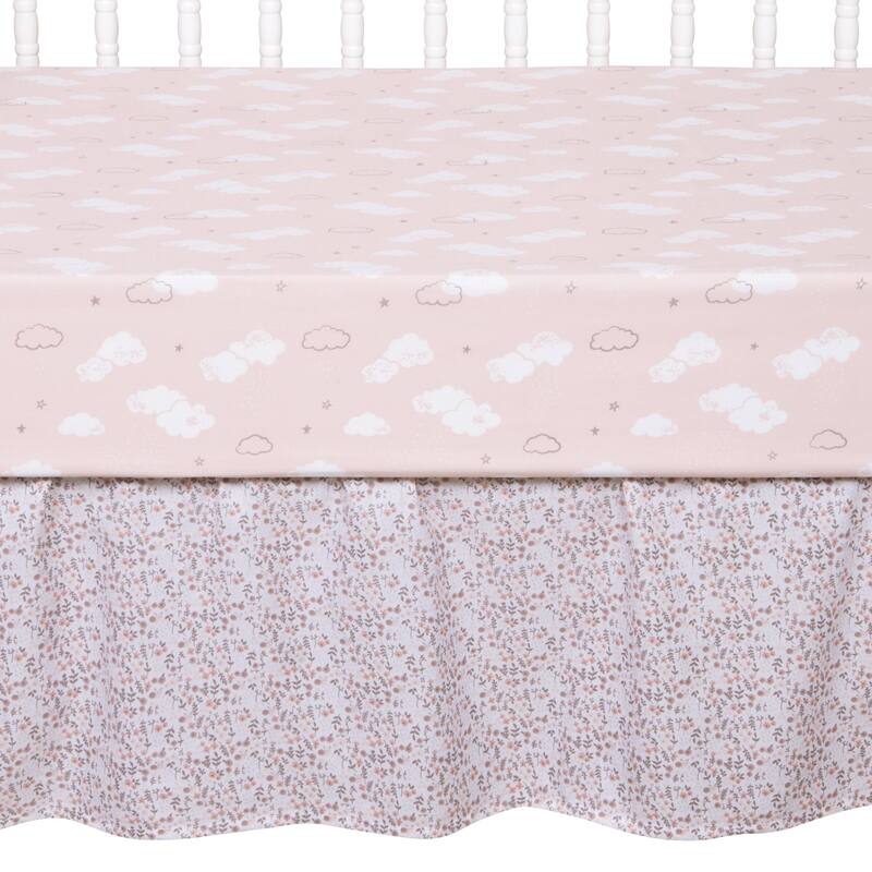 Sammy and Lou Cottontail Cloud 4 Piece Crib Bedding Set