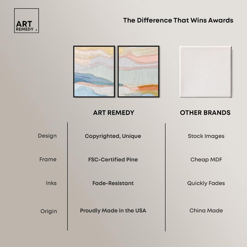 Gentle Breeze II Canvas Set of 2 by Art Remedy