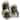 Winter Farmhouse Set of 3 Chunky Snowmen