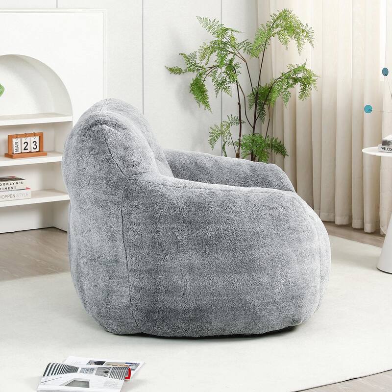 Bean Bag Sofa Chair with Armrests, Stuffed High-Density Foam, Lazy Sofa Comfy Chairs