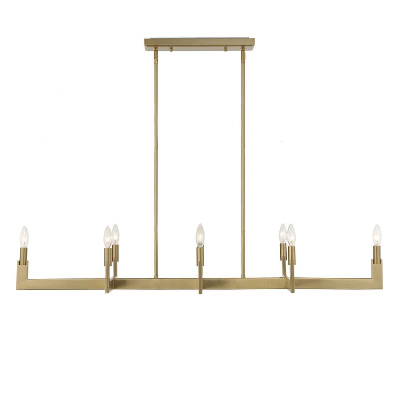 Uttermost Cordoba 8 Light Linear Chandelier - 51.5"W x 14.25"D x 8.5"H