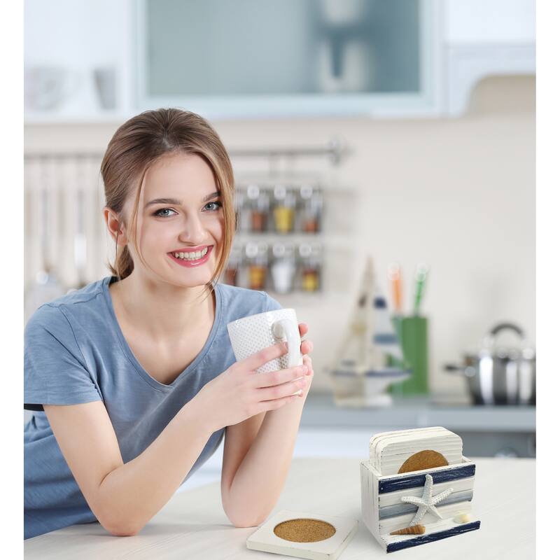 CoTa Global Blue Stripes Nautical Collection - Table Top Decor Set