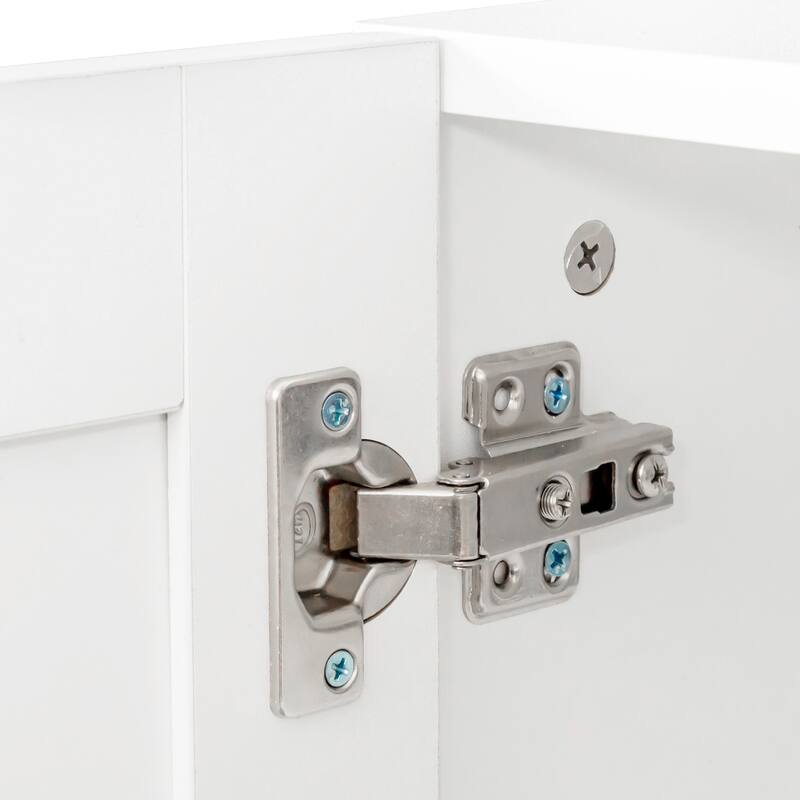 Modern Bathroom Wall Mounted Cabinet with Doors & Storage Space