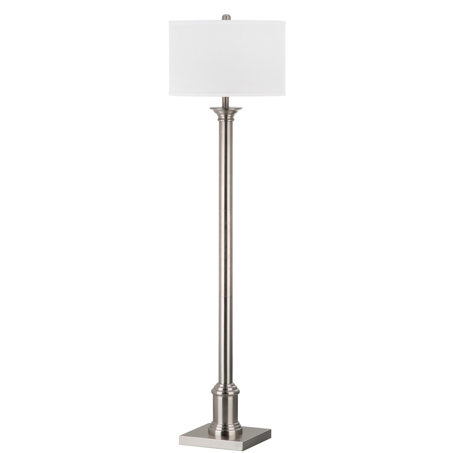 SAFAVIEH Lighting 60 inch Livia Nickel Floor Lamp On Sale Bed Bath Beyond 9527398